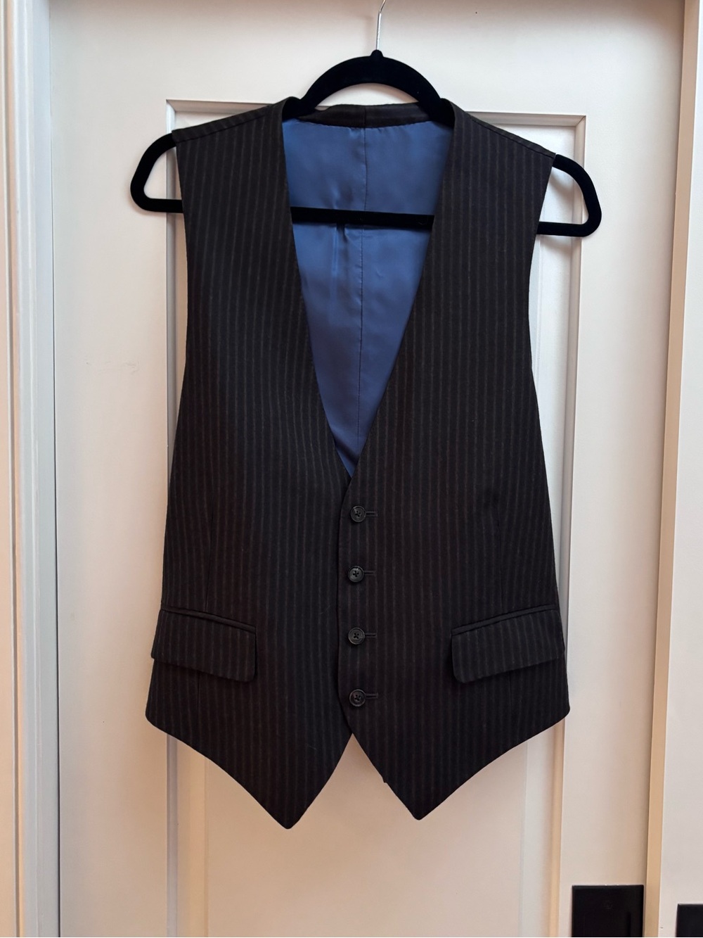 VINTAGE 100% Canadian-made pinstripe vest